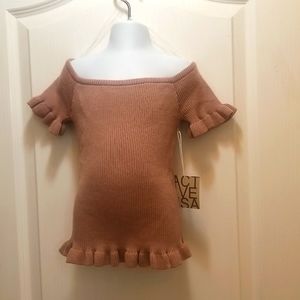 Mauve Pink Sweater Top